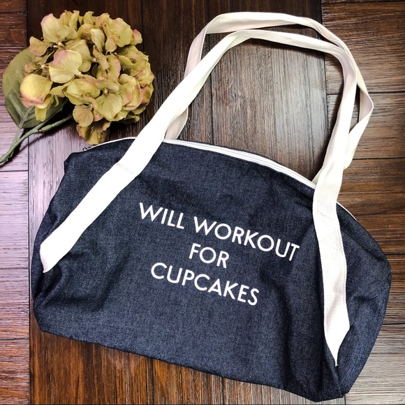 PRIVATE PARTY Handbags - NWOT Private Party Small Denim Duffle Bag